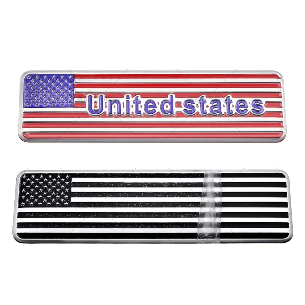 1Piece American Flag Logo Car Sticker Auto Rear Trunk Badge Decal for Honda Jaguar Chevrolet Lexus Nissan BMW Volvo Audi Opel