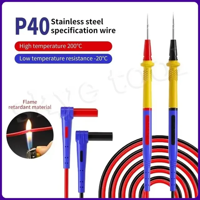 MECHANIK RP4 Multimetr Pen 1000V 20A Multimetr cyfrowy ze stali nierdzewnej Ultra Fine Point Needle Miękka sonda testowa P40