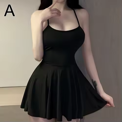 Sexy Women Pleated Micro MINI Dress Bandage Smooth Uniform Slip Mini Dress Night Club Outfits Allure Ruffled Dress Backless - Image 8