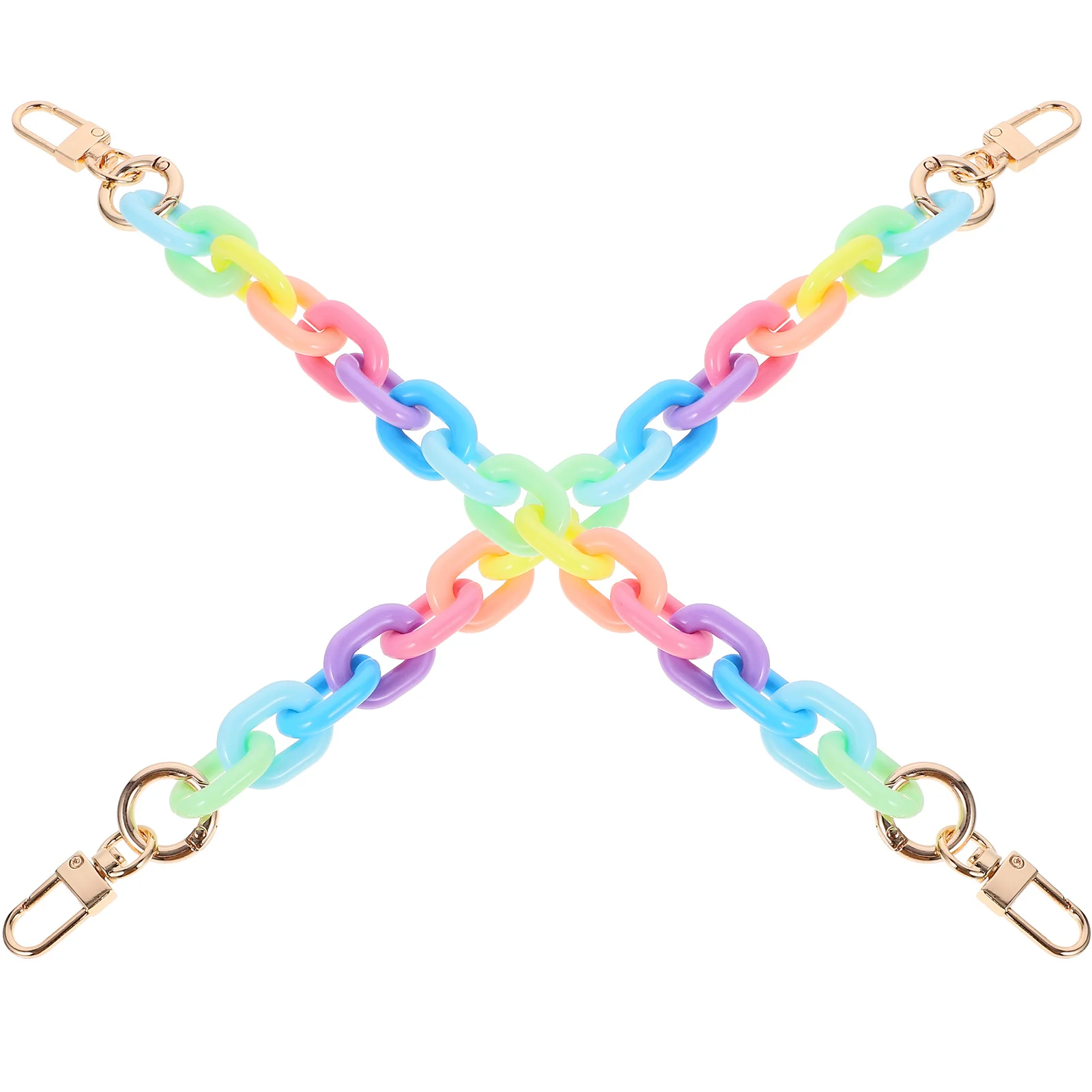 

2Pcs Resin Handbag Chain Replacement Bag Handle Strap for DIY Tote Purse Decorative Chain Strap Women Fashion Accessory