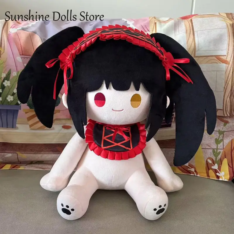 40 CENTIMETRI Anime Ruolo Tokisaki Kurumi Carino Cosplay Postura Seduta Morbido Peluche Corpo della Bambola Vestire Peluche Cuscino Cuscino Regalo di Natale