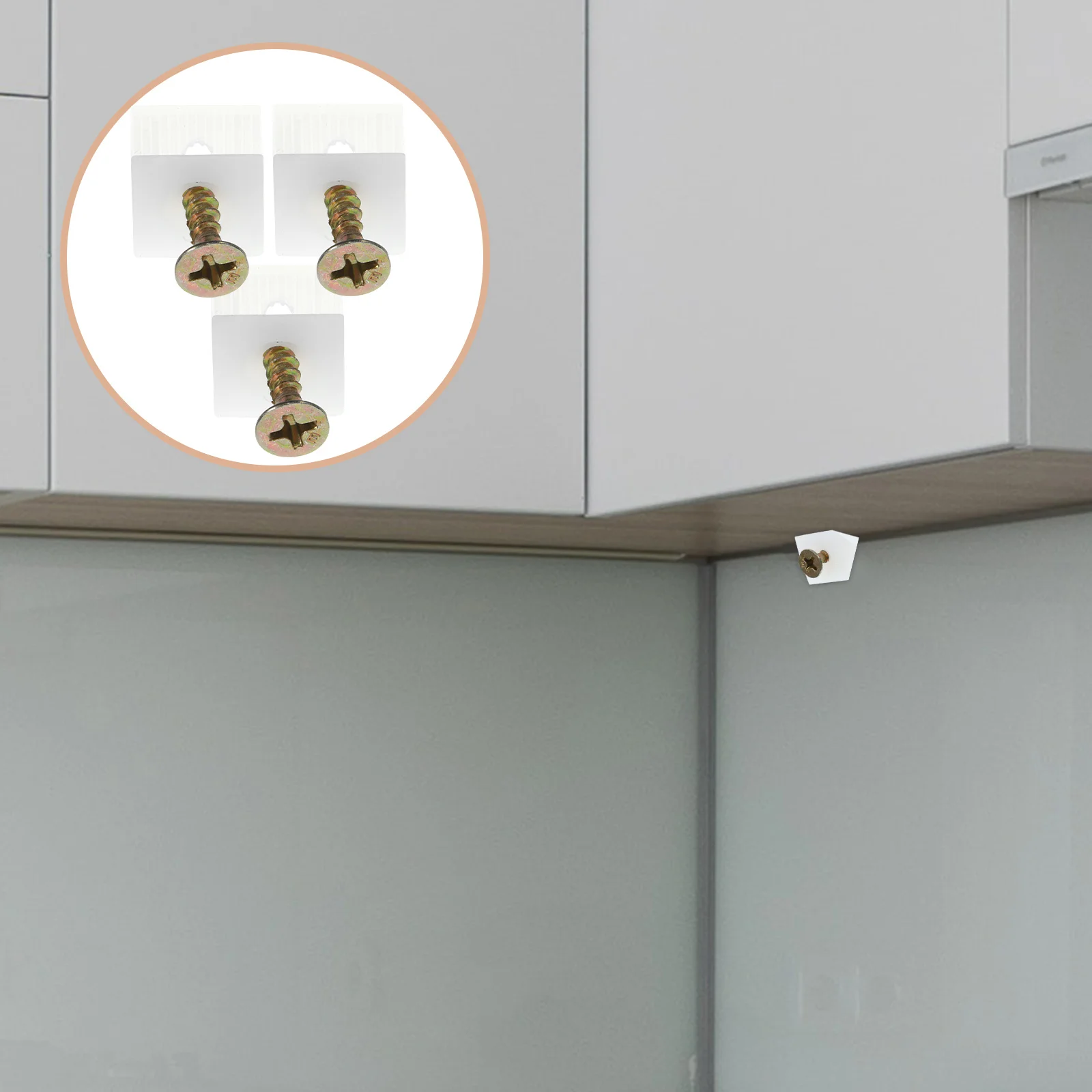 

50pcs Cabinet Shelf Pins Drawer Support Wedges For Sagging Drawers Furniture Repair Kit Plastic Wedges Bottom Mount Hardware