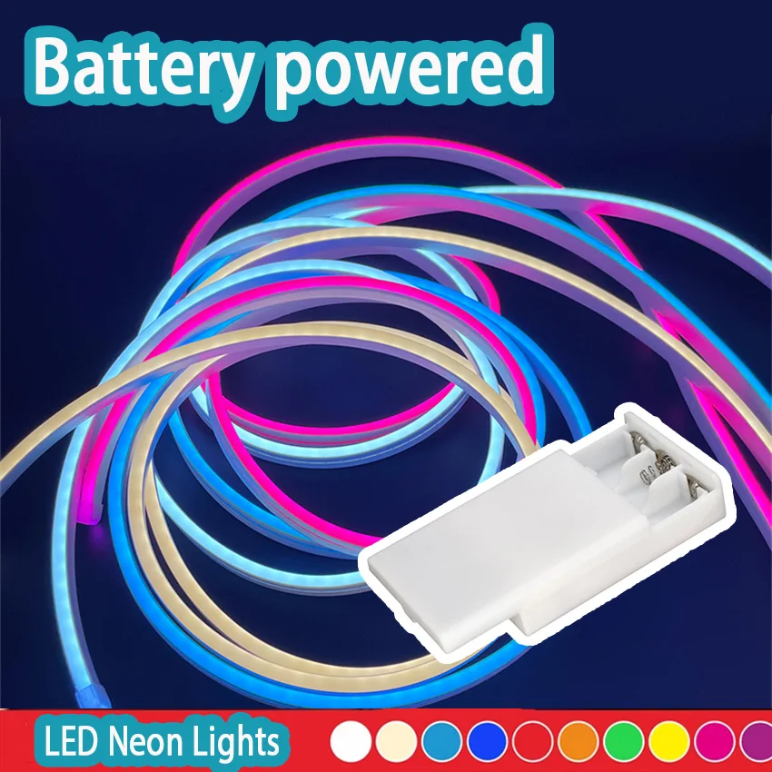 

Гибкие светодиодные неоновые ленты, светодиодные неоновые светильники, игровые светодиодные неоновые ленты для декора спальни, неоновые ленты на батарейках