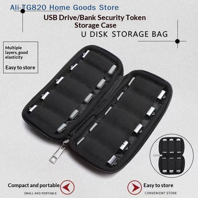 USB Flash Drive Case Storage Case Holder Storage Bag USB Flash Drive Electronic Accessories Organizer For USB Flash Drive Pen