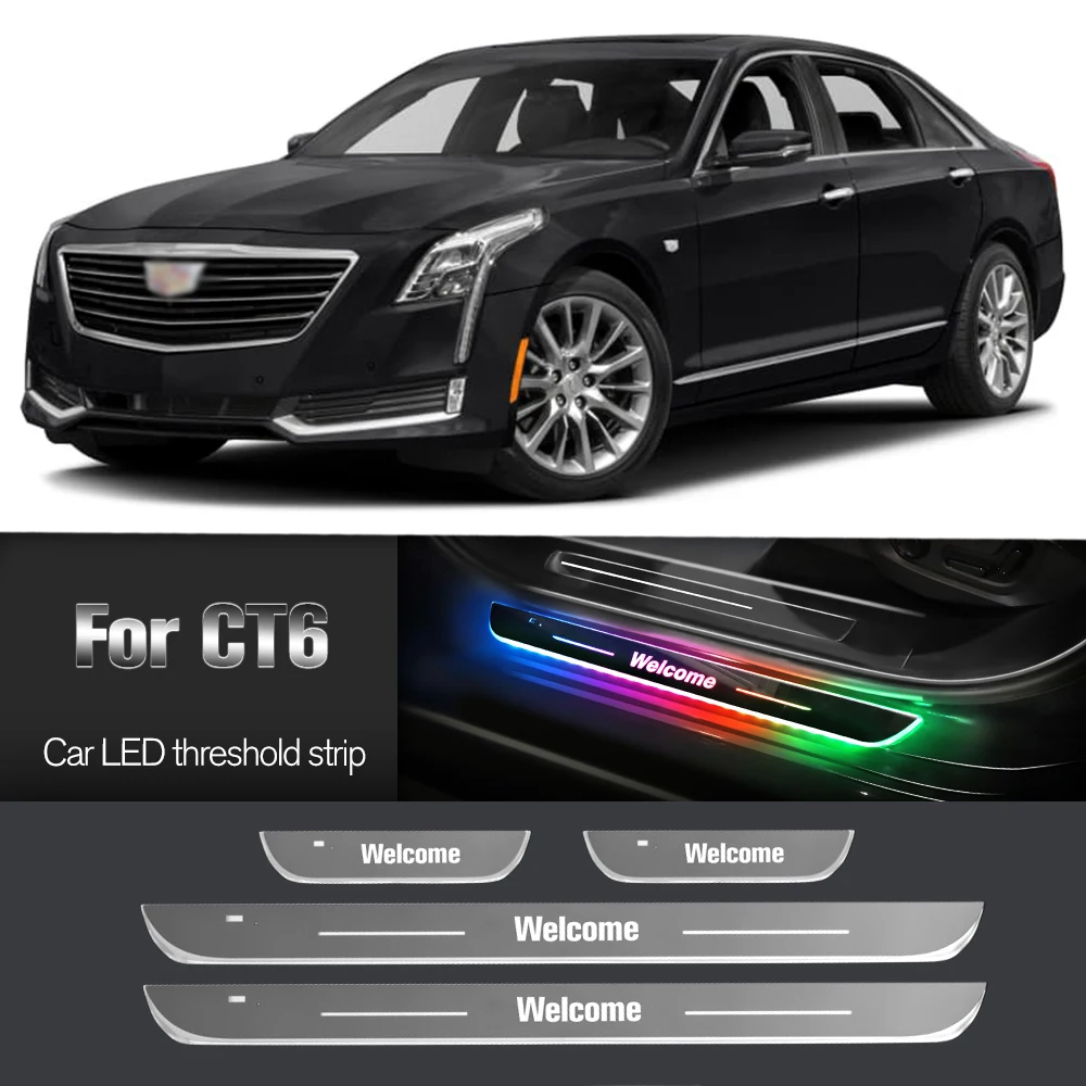 

Car Door Sill Light For Cadillac CT6 2015-2023 2016 2017 2018 2022 Customized Logo LED Welcome Threshold Pedal Lamp Accessories