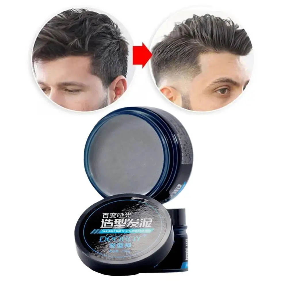 

100 мл мужской долговечный воск для волос парикмахерская моделирование волос укладка глина стилист восстанавливающий парикмахер мужская грязь Professional Wa J1J4