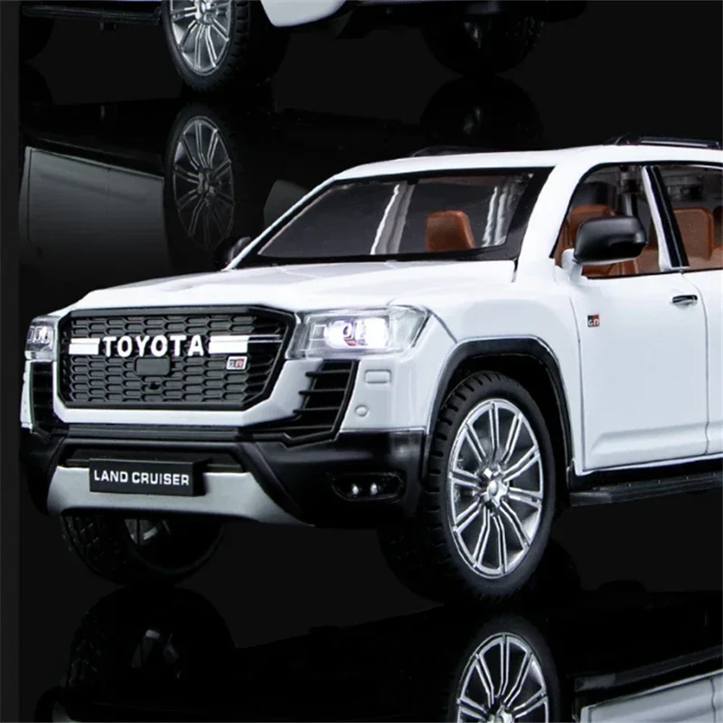 

LAND CRUISER GT Prado SUV 1/24 модель автомобиля из сплава, литая под давлением металлическая игрушка, внедорожники, модель автомобиля, звуковой свет, подарки