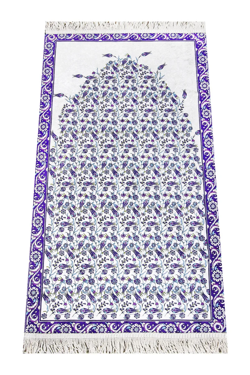 Digital Printed Sultan Series Prayer Mat Purple 1 Sheet of Muslim Islamic Prayer Mat Holy Quraan Islamic Mats