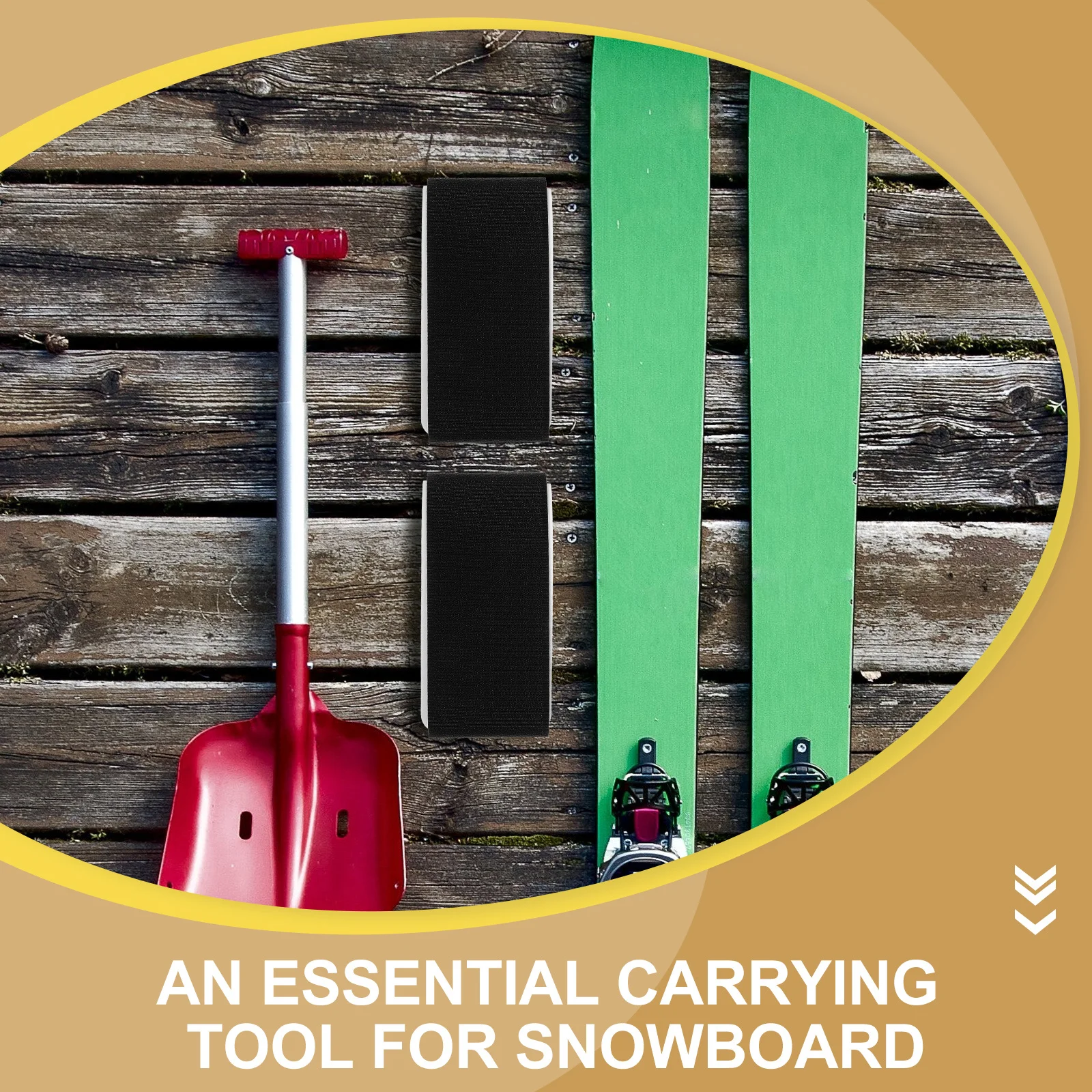 

4 шт. фиксирующие ремни для сноуборда, регулируемый нейлоновый ремень для переноски лыж, практичные лыжные аксессуары, нейлоновый ремешок для лыж на открытом воздухе