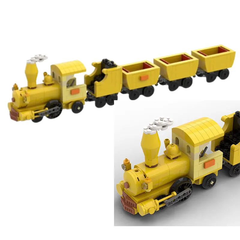 

Строительные блоки для сборки мелких частиц MOC-230207 555 шт. 236045, строительная игрушка для городского поезда, трехмерная модель gi