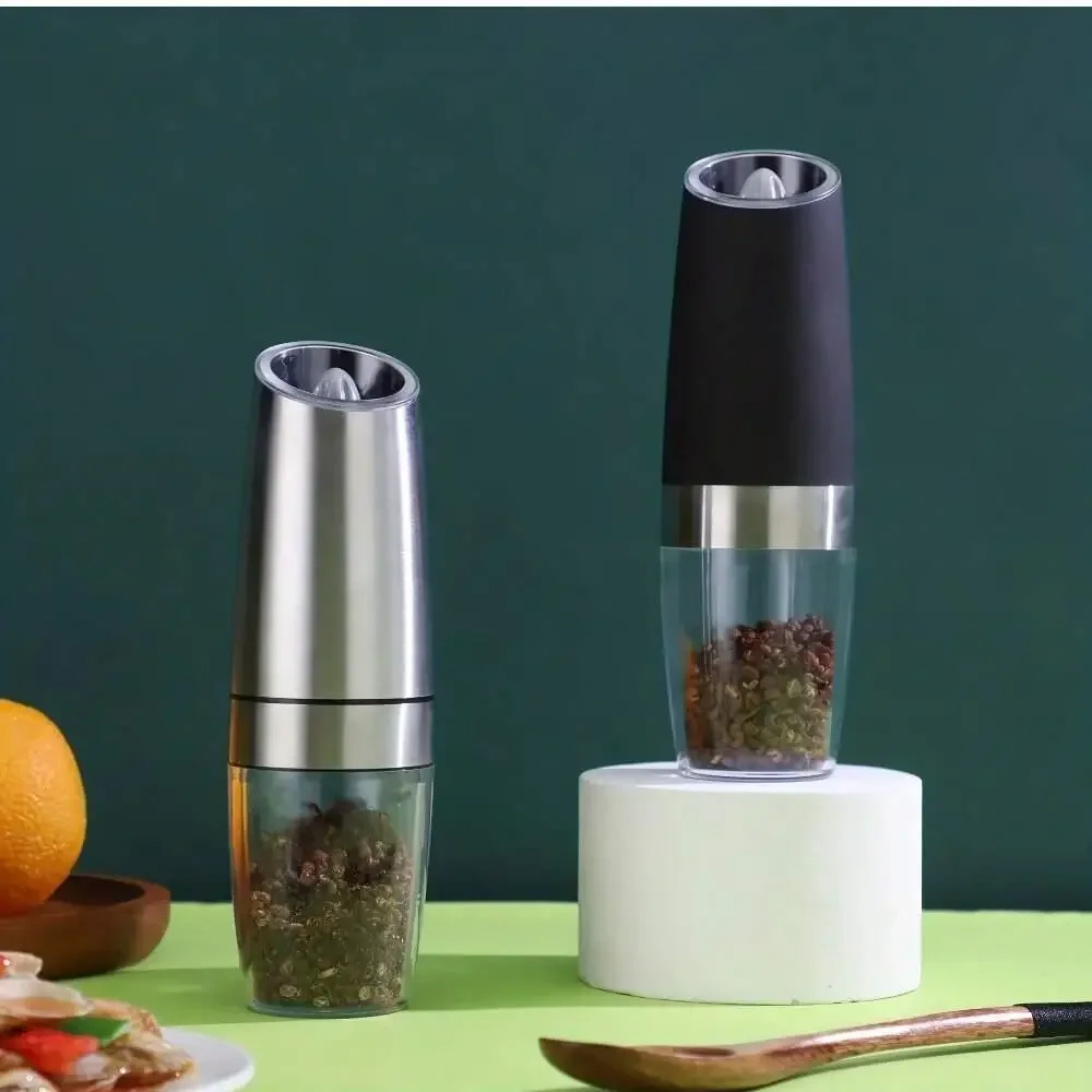 Upgrade Your Kitchen With This Premium Electric Pepper & Salt Grinder - Battery Powered With LED Light & Adjustable Coarseness