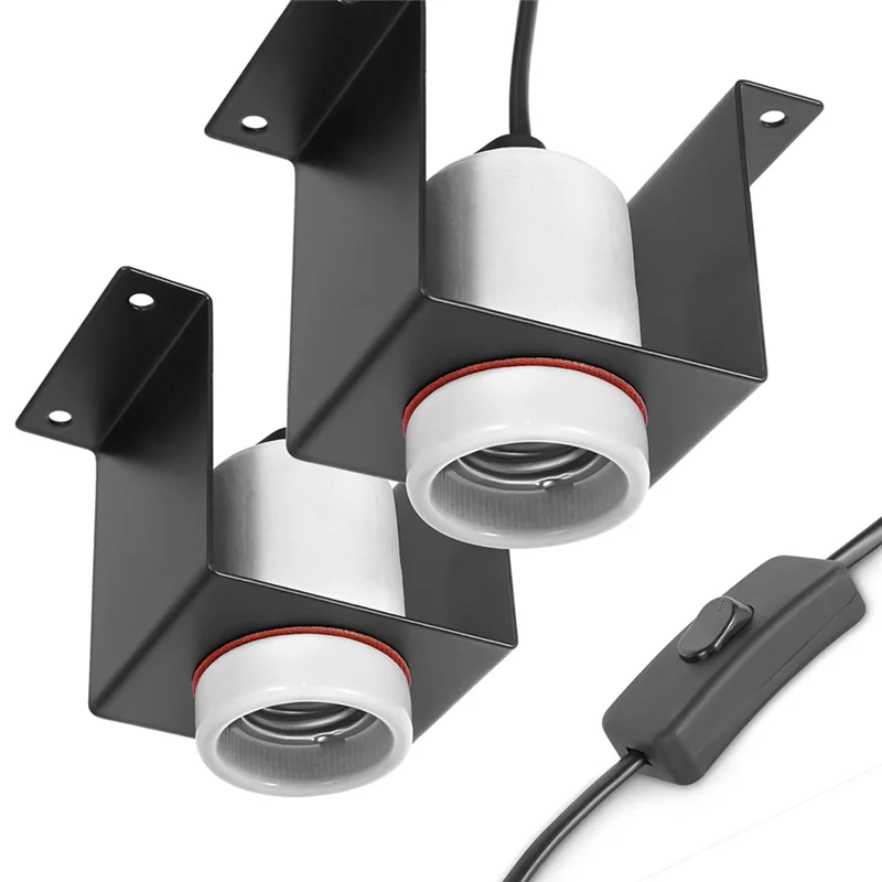 Reptile  Socket Heat Lamp Holder Lizard Heat Lamp Bracket Light Heat Lamp Socket Heat Lamp Fixture US Plugab13