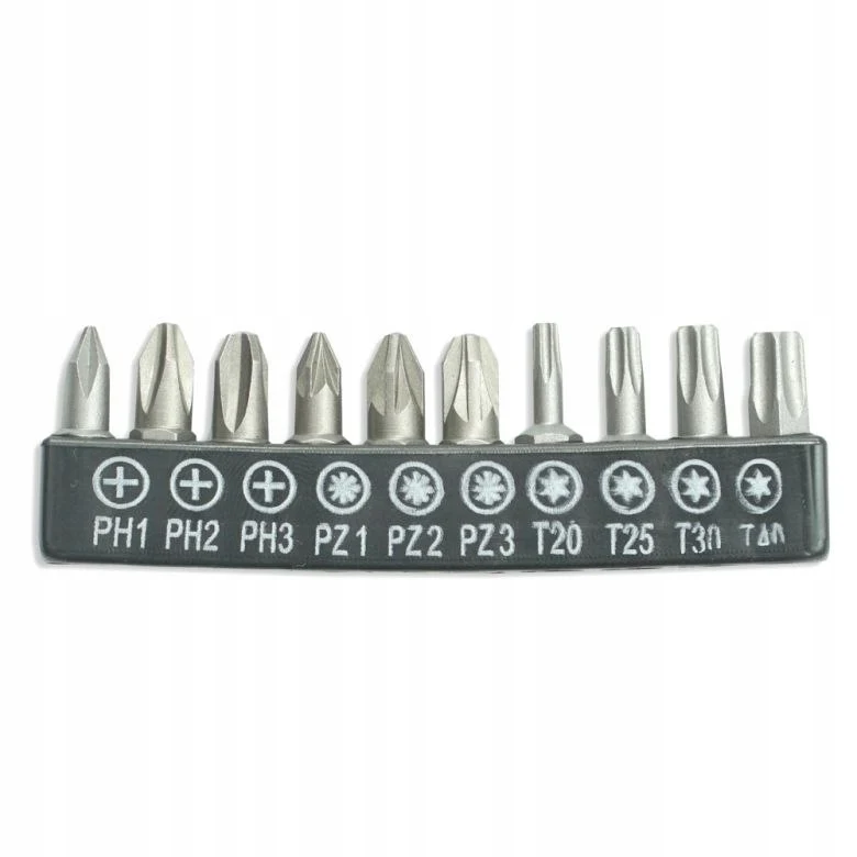 25 mm 10-delige schroevendraaierbitset
