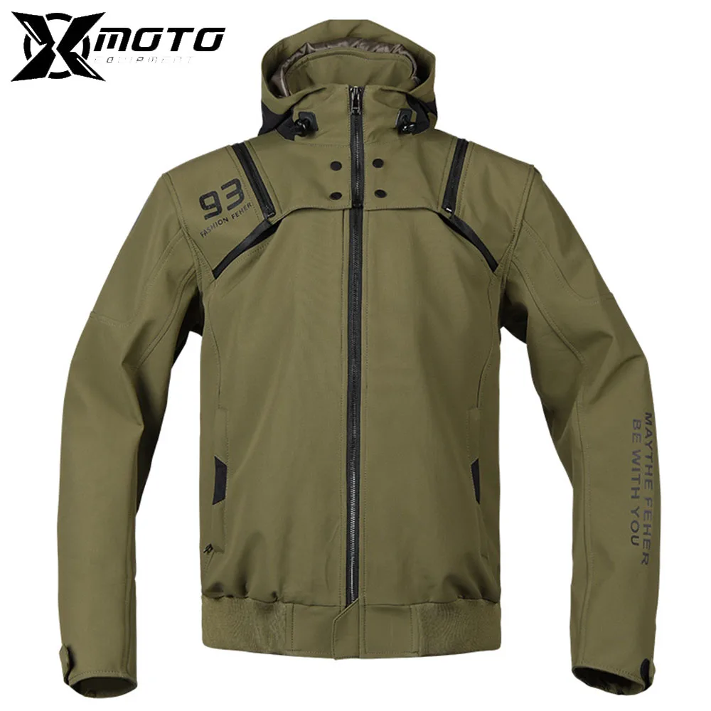 

Universal For All Seasons Motorcycle jackets Men Biker Jacket Waterproof Men Outerwear Loose And Comfortable