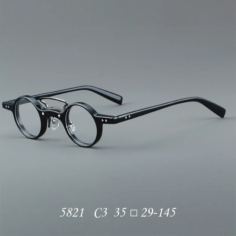 

Винтажная ацетатная оправа для очков для чтения для мужчин, очки по рецепту для близорукости и пресбиопии, женская оправа для очков люксового бренда