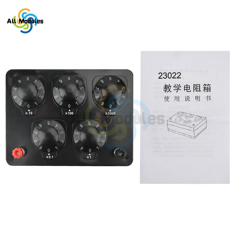 

Resistance Box 0-9999.9Ω Adjustable Lab Resistor Substitution Box Precision 1W Variable Knob Switch Decade Boxes