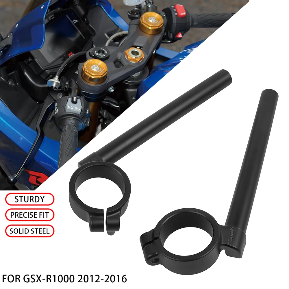 Motorcycle Handlebars Grip For Suzuki GSXR1000 GSX-R1000 GSXR 1000 2012-2016 49mm Fork Tube Clipon Handle Bars Clip On Handlebar