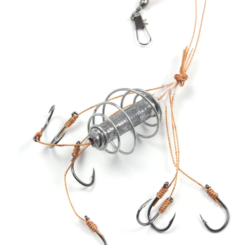 New style with lead sinker counterweight European style warehouse fishing long-range explosive hook tube with Iseni fish hook