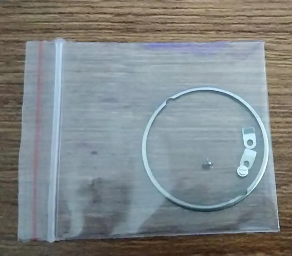 W2852 Watch Repair Replacement Part Steel Movement Spacer Ring with 2 Mounting Screws and Tabs for 2824 2836