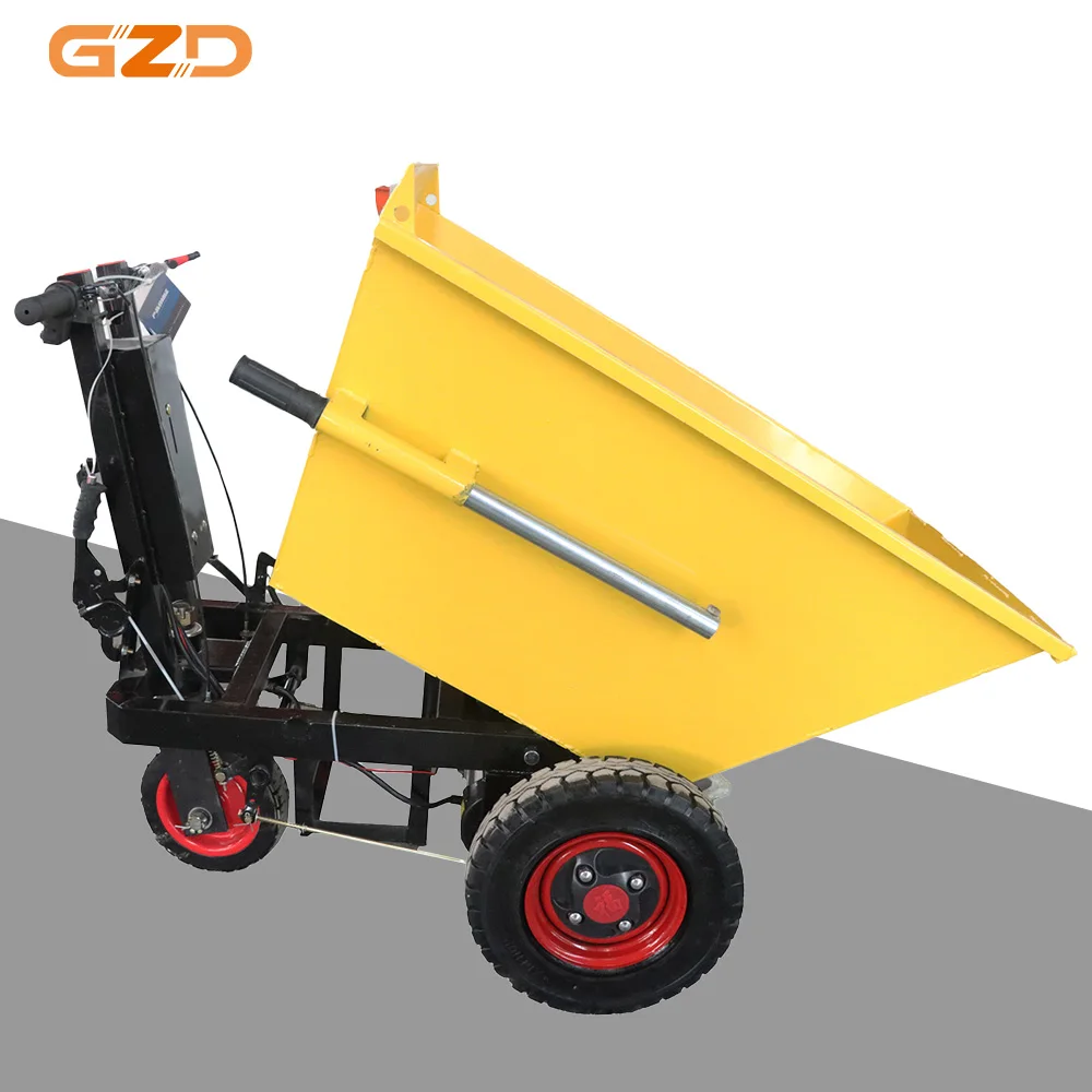 

Construction Site Using Electric Trolley Ash Bucket 3.0 Thick Concrete Tricycle Dumper