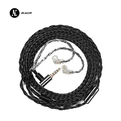 JCALLY JC16S 16 Strand 5N OFC HIFI Earphones Upgrade Cable With Mic Wire 0.78 MMCX QDC PIN for EDX Pro ZS10 PRO Castor Zero MT1