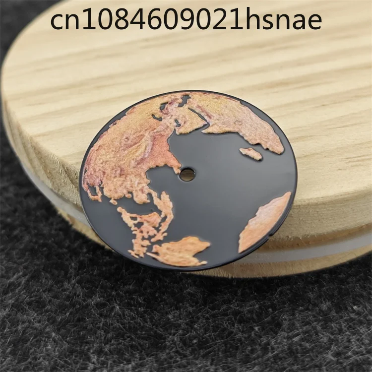 Orologio meccanico NH35 quadrante Blue Planet Earth Orologio NH36 Space Earth Dimensioni superficie 28,5 mm