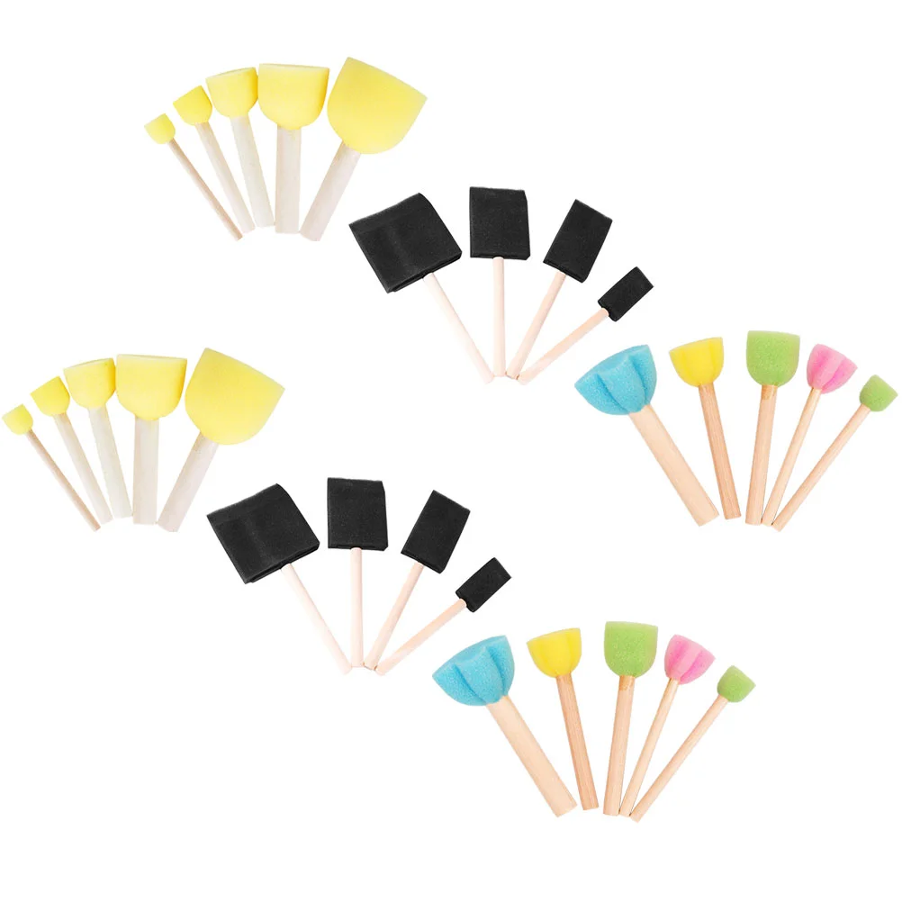 

28 Pcs Drawing Graffiti Tool Tools for Kids Sponge Stamps Painting Brush Stampers DIY Child