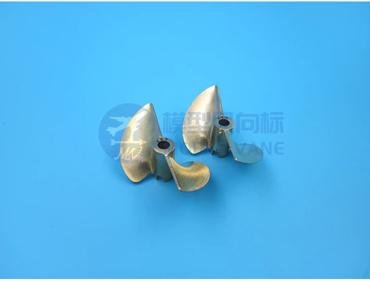 RC Boat Outer Diameter 30/32/35/38/40/43/48/50/52mm Inner D3.18/4/4.76mm Pitch 1.4mm Two-blade Copper Propeller