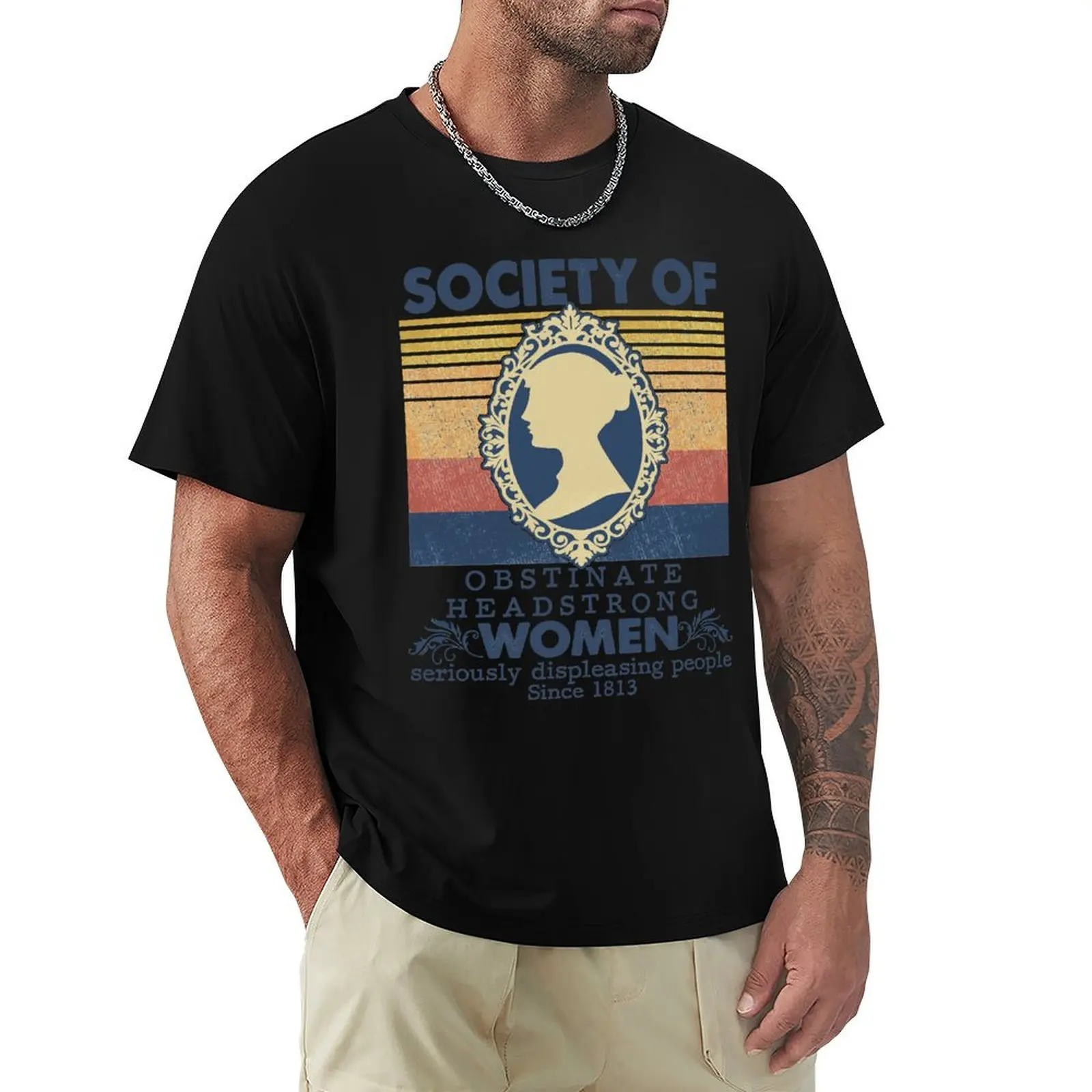 Society Of Obstinate Headstrong Women Jane Austen Essential T-Shirt Big Size Loose Fit Tee Shirt