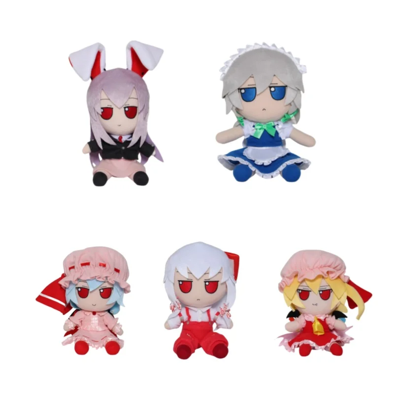 20 см аниме Touhou Project плюшевая кукла игра Remilia Scarlet Flandre Reisen Fujiwara no Mokou Fumo косплей мягкая игрушка для подарка