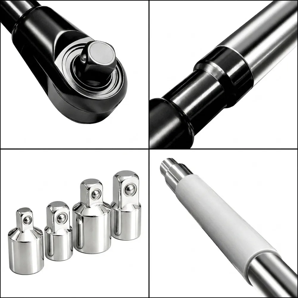 Wrench Extender Tool 1/2 inch Chrome Steel Build Quick 3 Second Head Swap for 3/8 1/4 Drivers For Tight Space Use