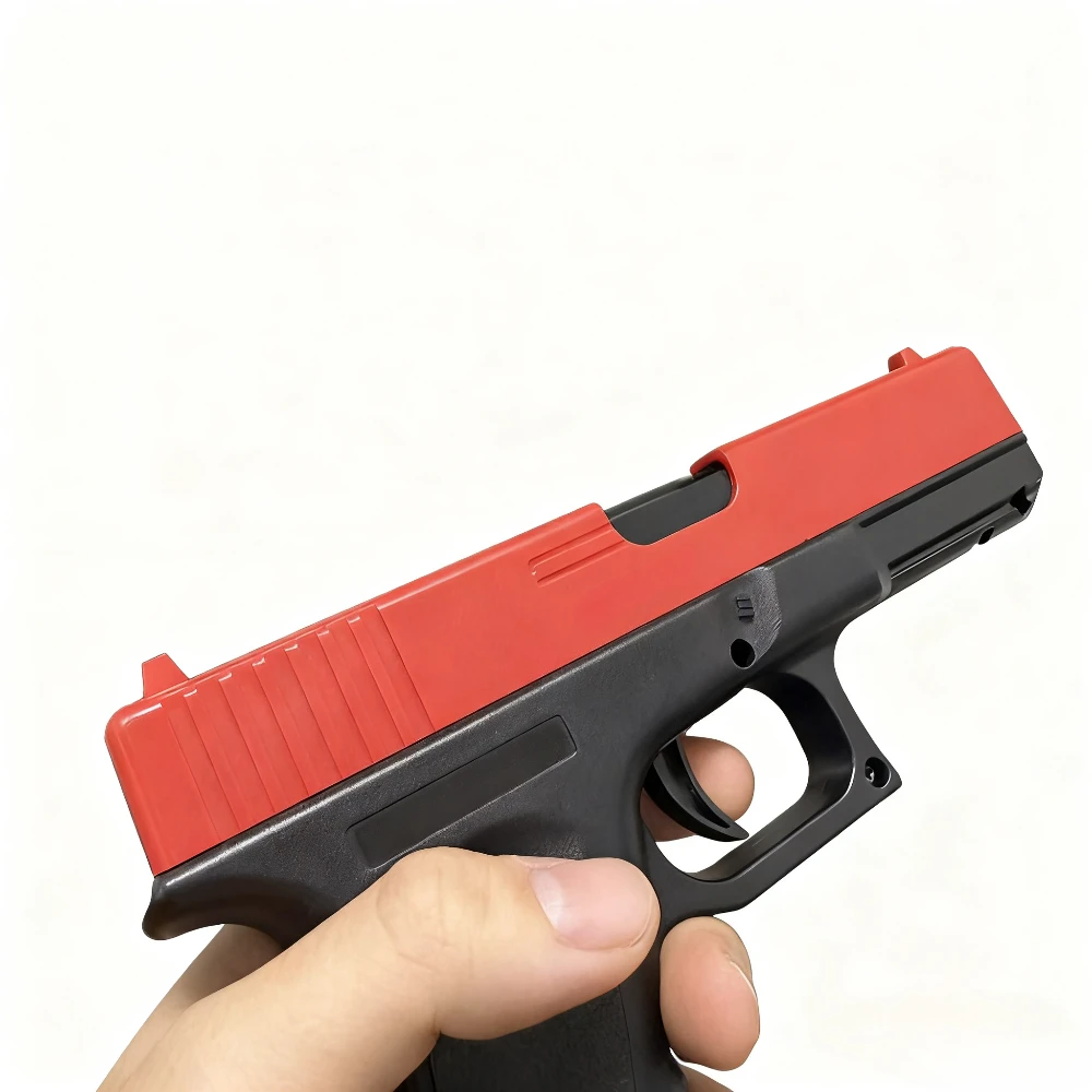 Soft Bullet  Airsoft Pistol Manual G17 Toy Gun Lower Magazine With Laser Outdoor Sports CS Game  for Children Adults Gift