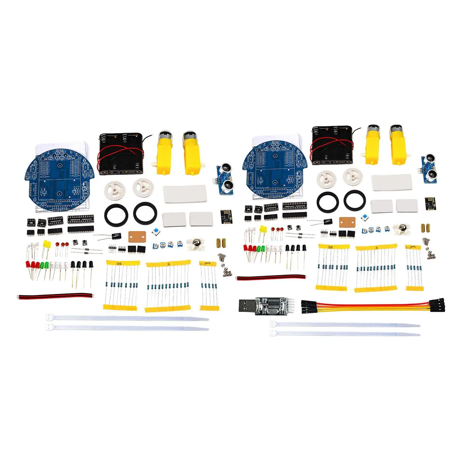 

Smart Car DIY Kit Microcontroller Tracking Educational Project Adjustable Speed Graphical Programming Robot Students Diyers