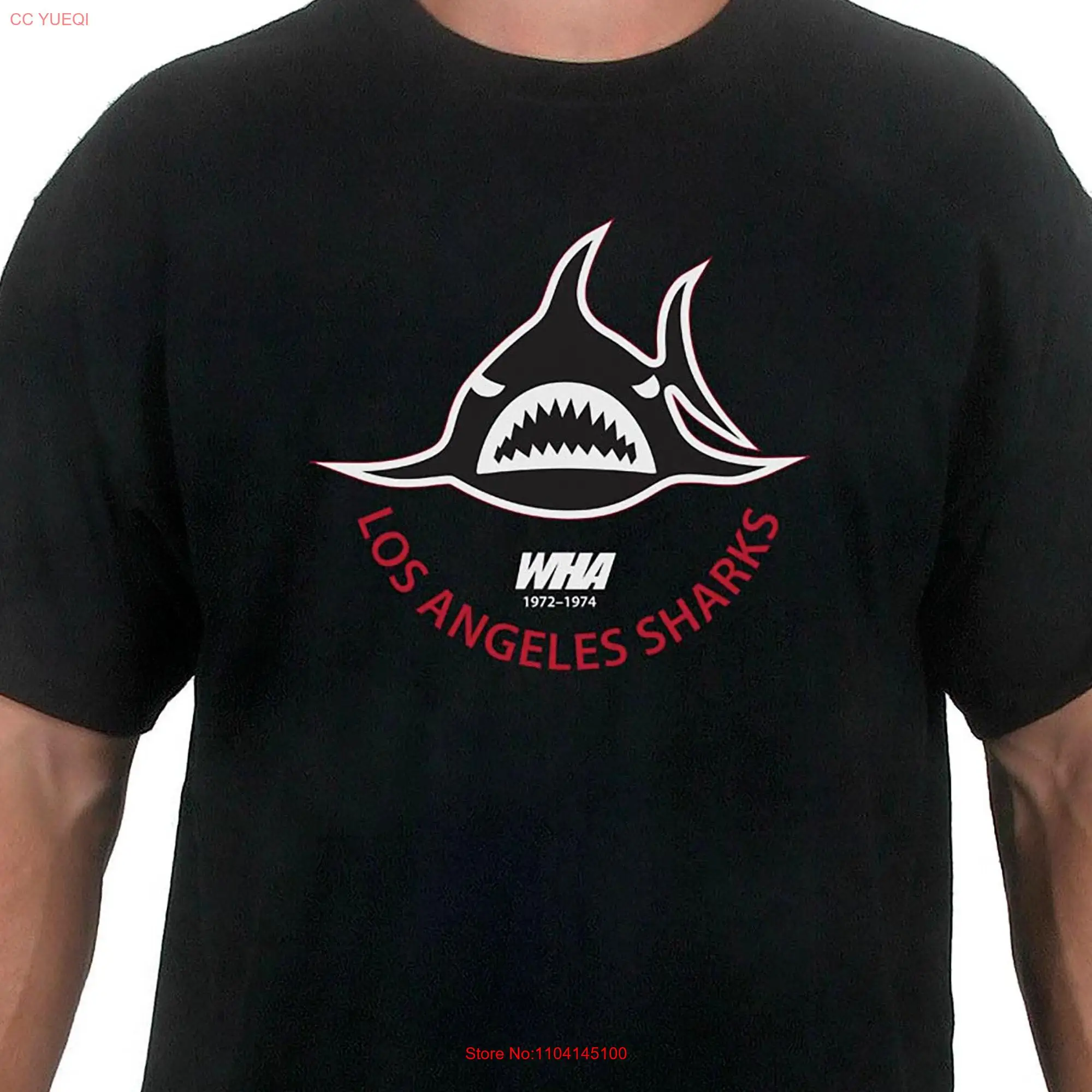 Los Angeles Sharks WHA Hockey T Shirt Vintage World Association Team by Slingshot long or short sleeves