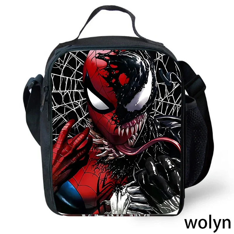 Cartoon School Bags for Boy Girl,Anime Movie v-ve-n-nom Lunch Bags for School,Prints Child Picnic Bags,Kid Cooler Bag for School