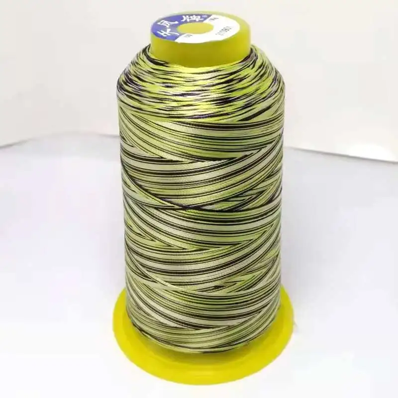 3000 yards Colorful rainbow line  40s/2  high speed  polyester sewing thread type manual thread  Clothing accessories