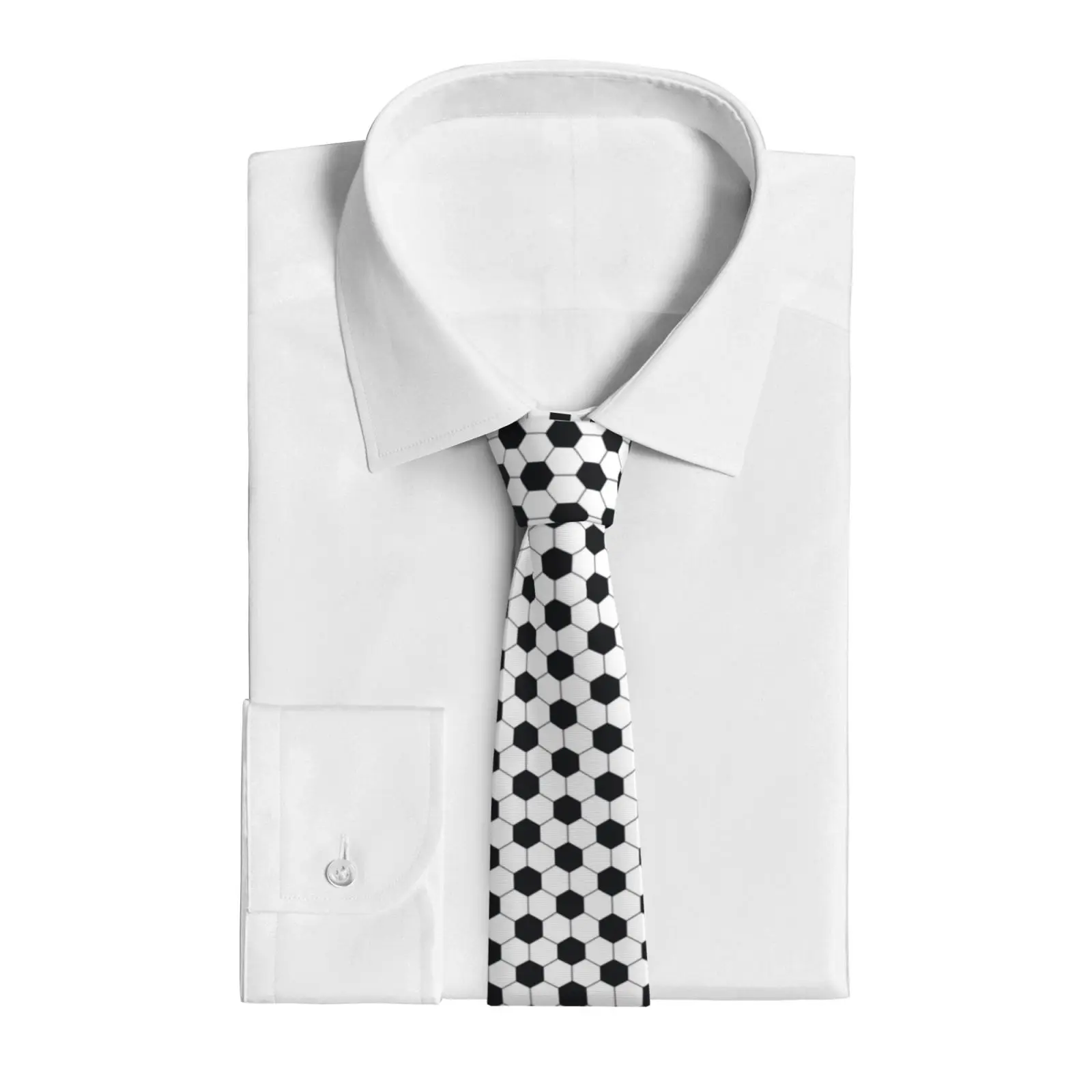 Soccer Ball Pattern Men's Necktie Classic Silk Tie Woven Jacquard Neck Ties Necktie For Business And Wedding Formal Ties