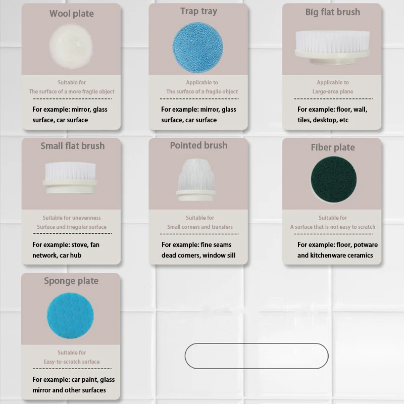 Multi Functional Electric Cleaning Brush Extended and Retractable Wireless Waterproof Cleaning Tool Household Floor Kitchen