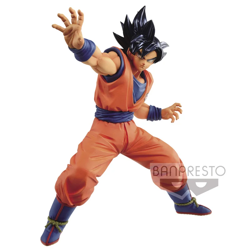 반다이 오리지널 드래곤 볼 슈퍼 애니메이션 피규어 MAXIMATIC Son Goku 액션 피규어 Toys for Kids Gift Collectible Model Ornaments