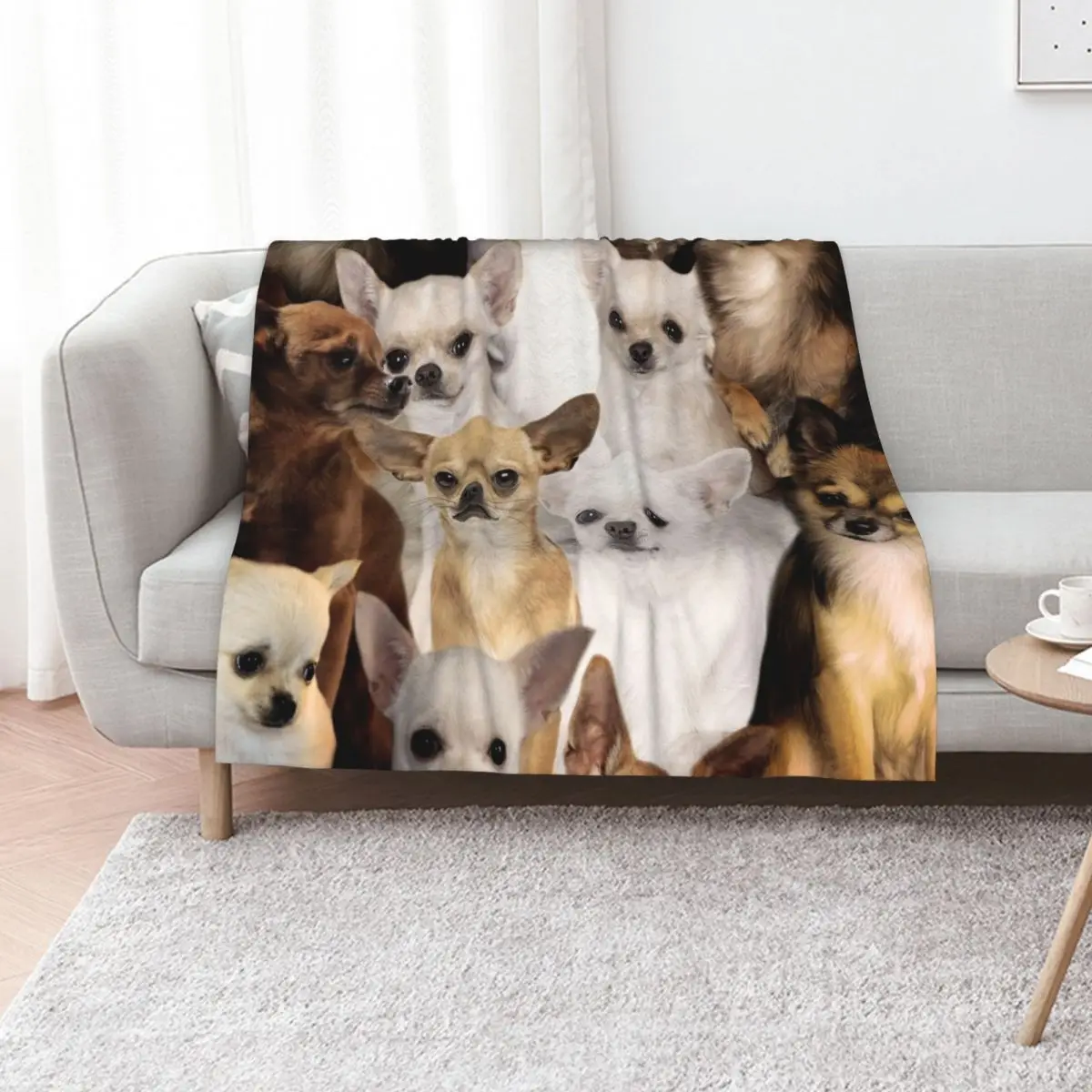 Chihuahuas Throw Blanket Kid'S Summer Beddings Luxury Brand manga halloween Loose Blankets