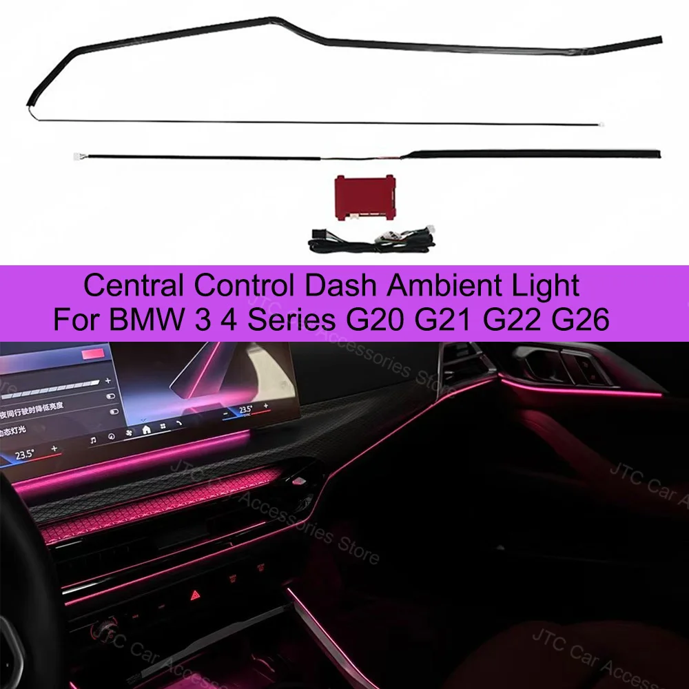 Center console Dash ambient light For BMW New 3/4 Series G20 G22 G26 M3 M4  LED decorative lights in the car Ambient light Refit