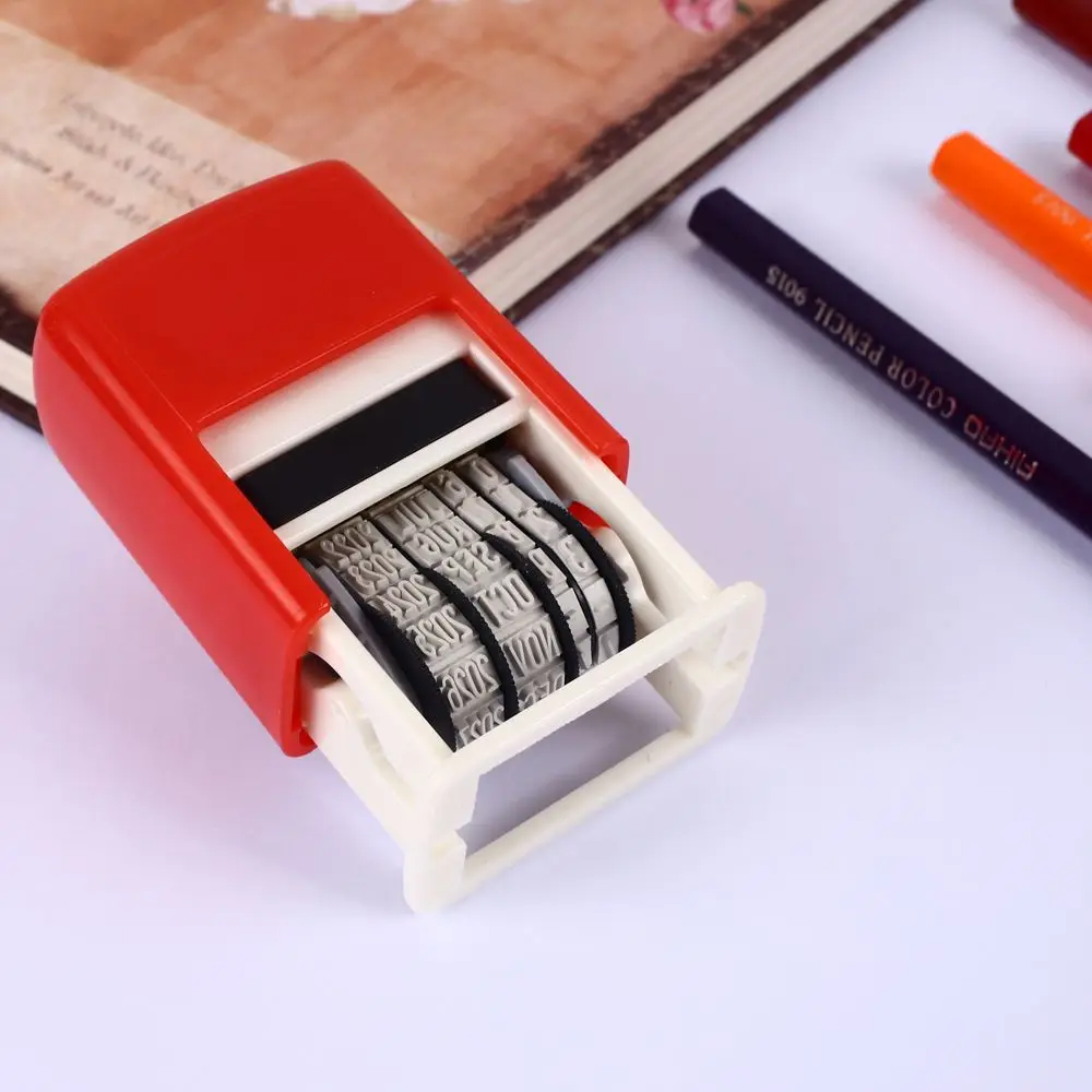 Stationery Scrapbook DIY Plastic Multicolor English Seals Ink Date Stamp