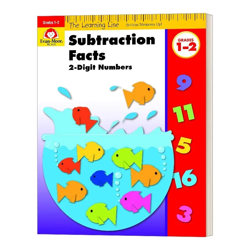 

Evan-Moor Subtraction Facts, 2-Digit Numbers,Children's books aged 5 6 7 8 English Word Handwriting Workbook books 9781596731981