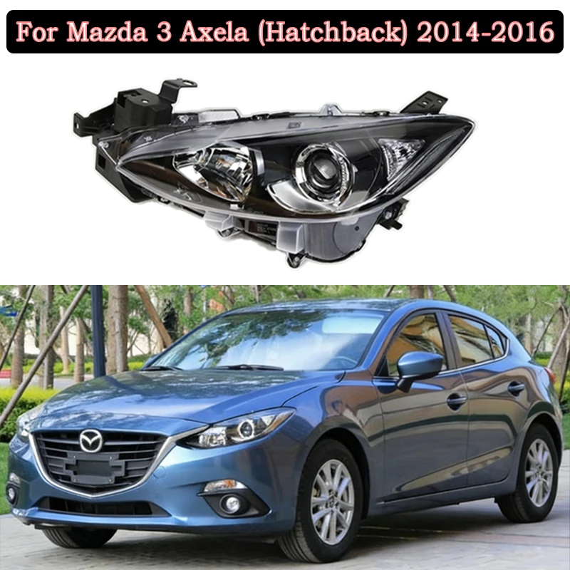 

Head Lamp For Mazda 3 Headlights Mazda3 Axela (hatchback) 2014-2016 headlight assembly halogen headlights High-quality headlamp