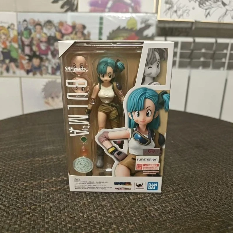 

Bandai Genuine Dragon Ball Super SHF Bulma Motorcycle Suit Dragon Ball Super Soul Limited Joint Movable Model Figure