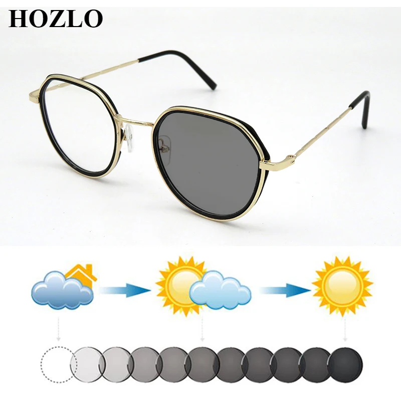 

Women Photochromic Reading Glasses Magnifier Men Sun Automatic Discoloration Farsighted Sunglasses Unisex Hyperopia Spectacles