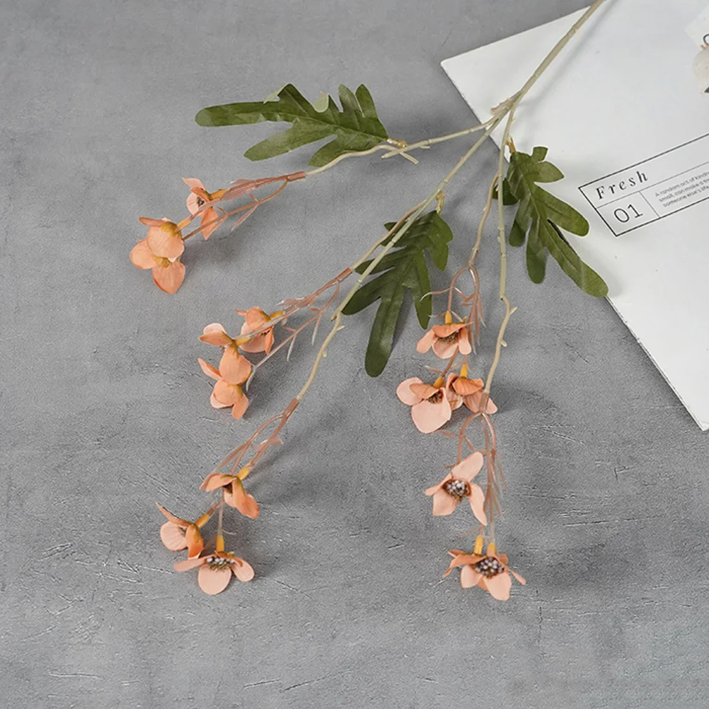 

4pcs Artificial Flower Bouquet Lifelike Plum Blossom Fake Flowers for Home Decor Wedding Party Centerpieces DIY Simulation