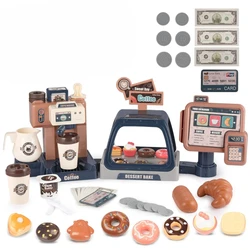 WizKidz giocattoli per bambini Set di macchine da caffè e Kit di registratori di cassa con luce sonora cucina per bambini Set di giochi di imitazione per ragazzi e ragazze