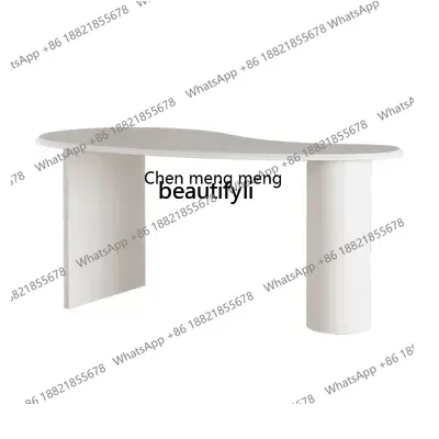 

B178 332 Solid wood special-shaped simple modern writing table creative computer table homestay designer desk32