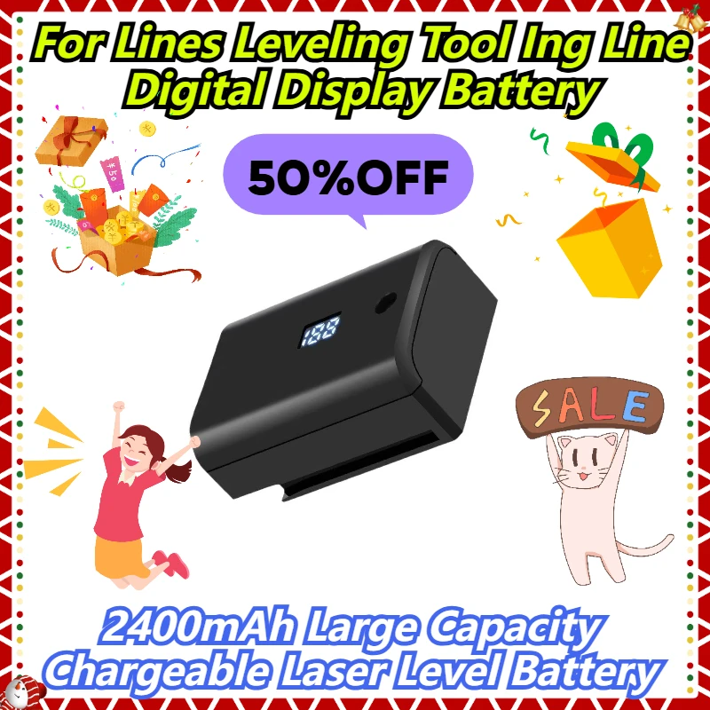 

2400mAh Large Capacity Chargeable Laser Level Battery For Lines Leveling Tool Ing Line Digital Display Battery